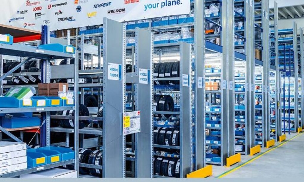 a warehouse of transportation products